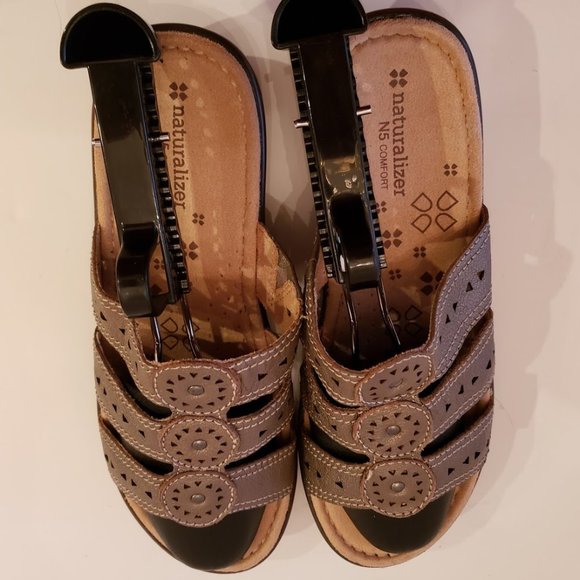 Naturalizer Janae N5 Comfort Sandal Slip On slide SZ 9 - Picture 2 of 4